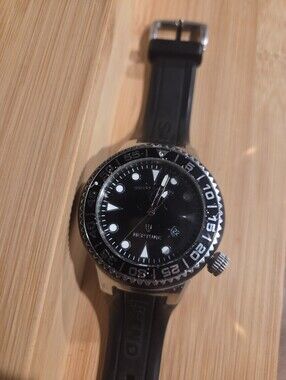 Vintage 2012 Swiss Legend Neptune Diver Gunmetal Swiss Made 50mm Quartz Watch